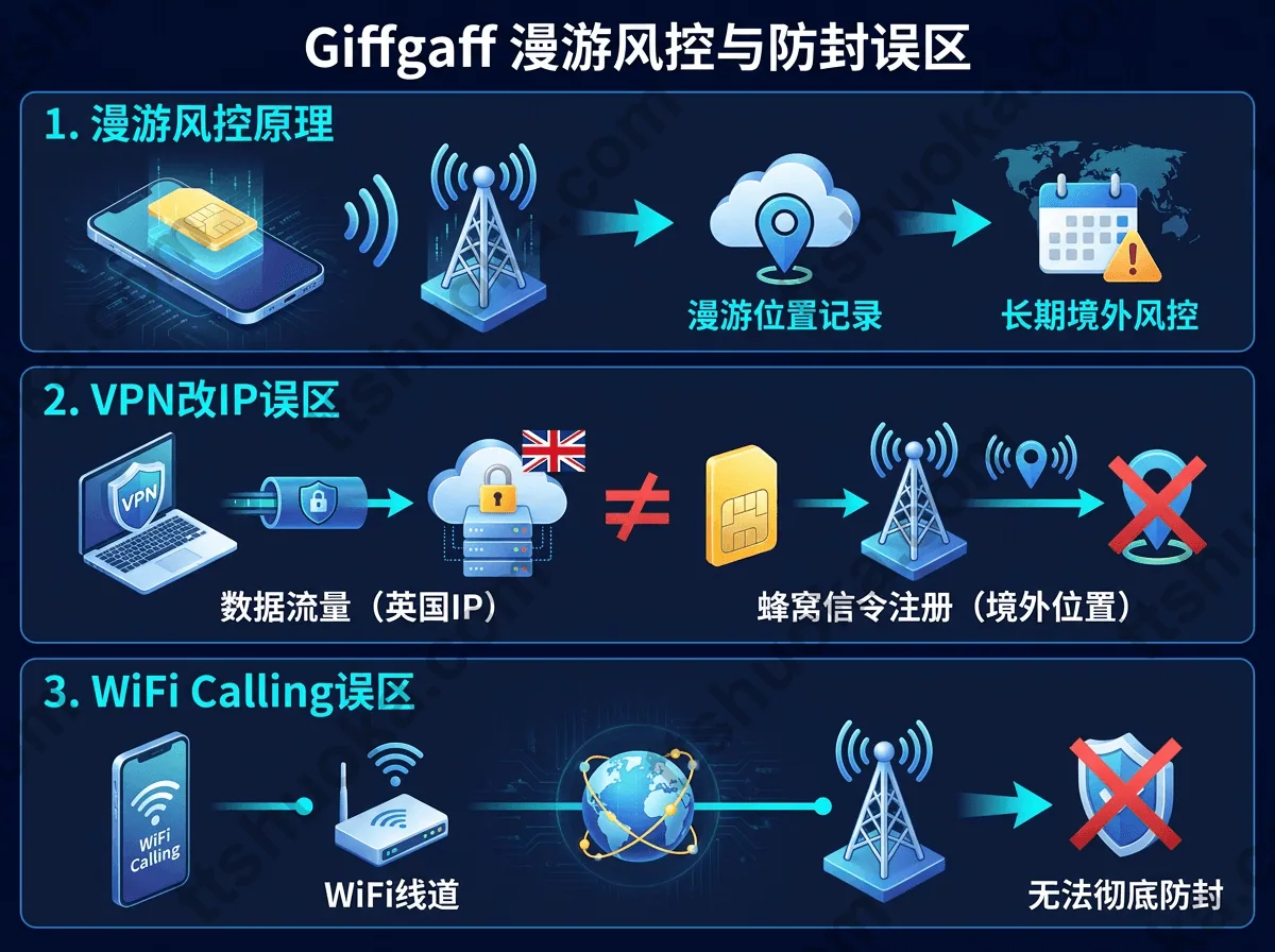 giffgaff蜂窝网络注册风控与漫游检测原理图